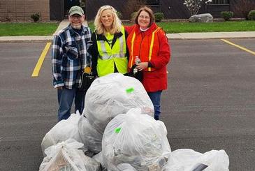 CNYRIC team members participate in Earth Day Litter Cleanup